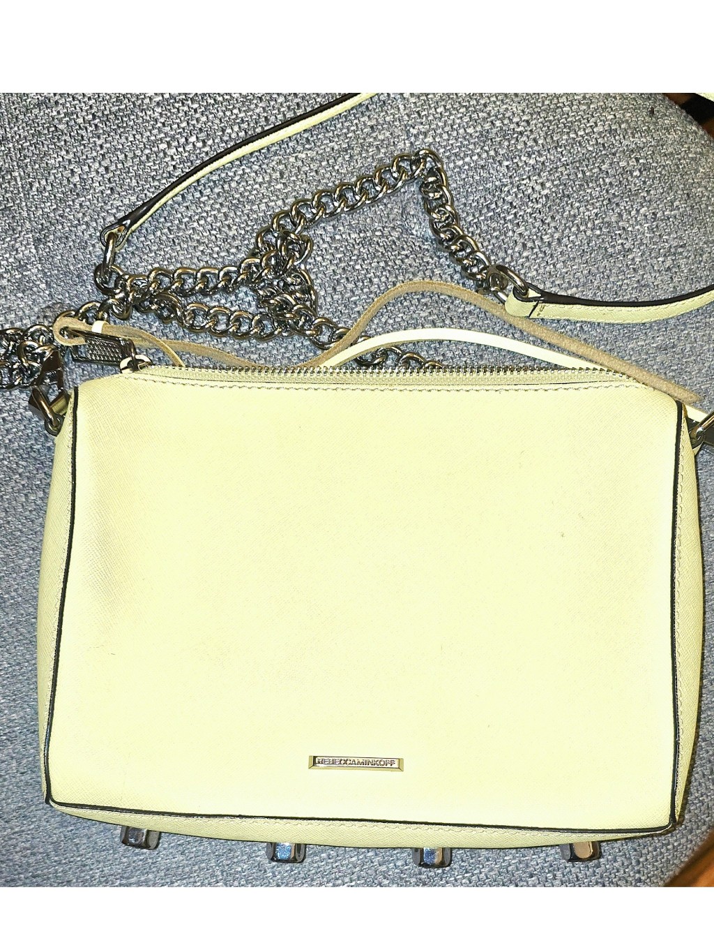 Rebecca Minkoff Lemon Yellow Chain-Strap Crossbody Bag